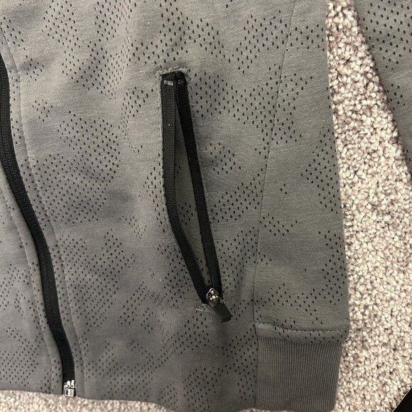 Umbro Kids Tech Soccer Full Zip Jacket Size XS (4/5) Gray Zipped Pockets NWT - Picture 9 of 14